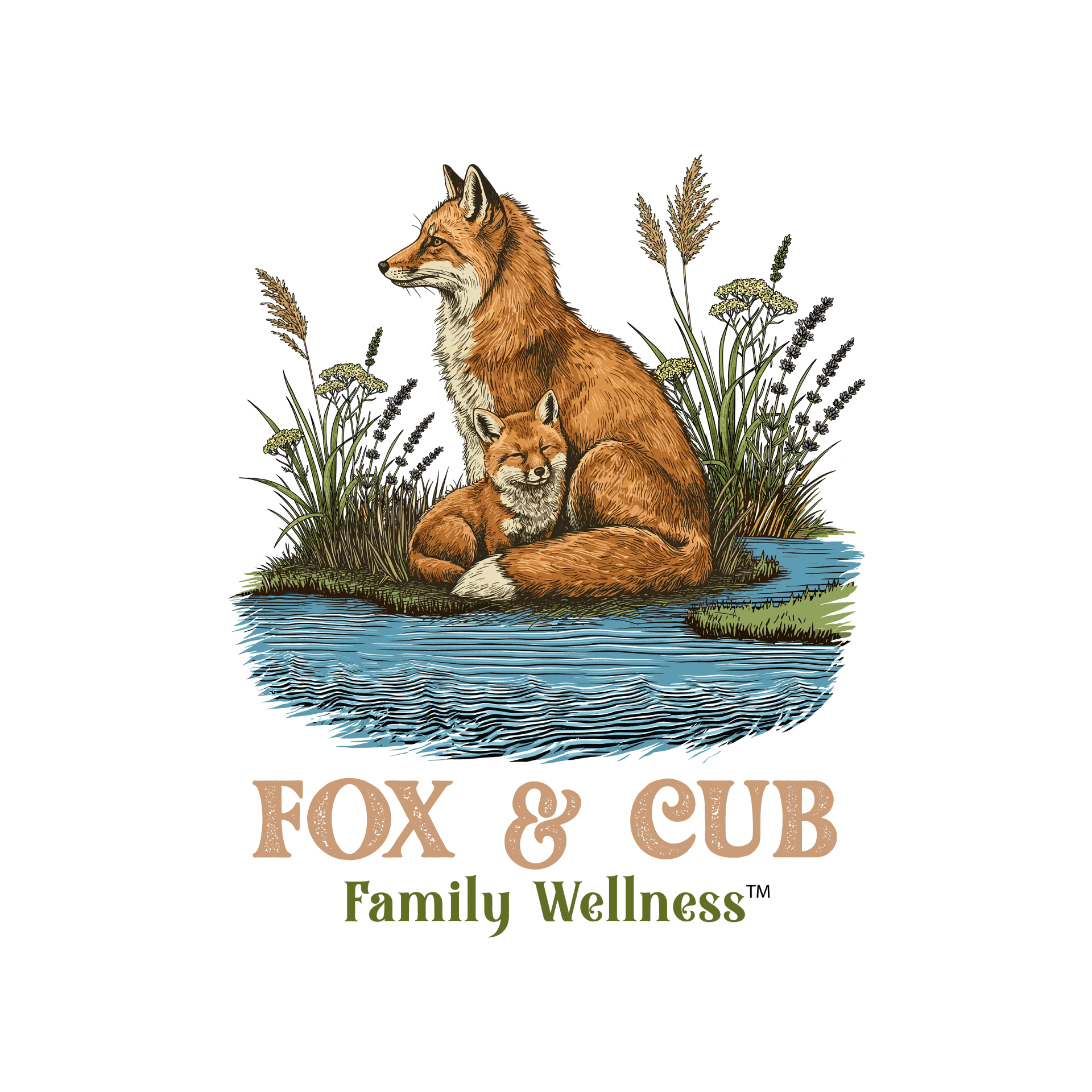Fox & Cub Family Wellness Logo